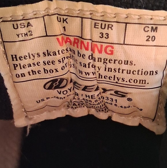 Heelys Silver Pop Out Skates/ Sneakers  Youth 2 - Picture 7 of 9